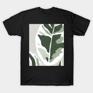 Abstract Rubber Plant T-Shirt